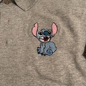 NEW Disney Stitch Cotton Polo sz L